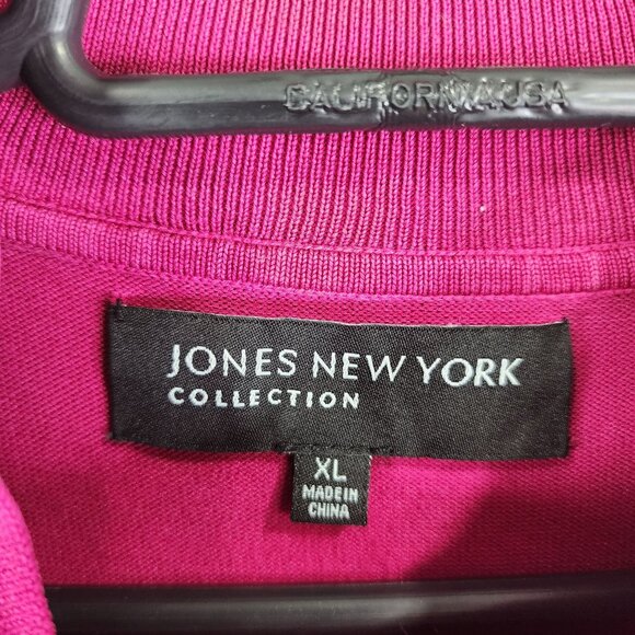 Womens Pink Jones New York Collection Blouse Top Silk Blend Long Sleeve Size XL - Picture 7 of 12